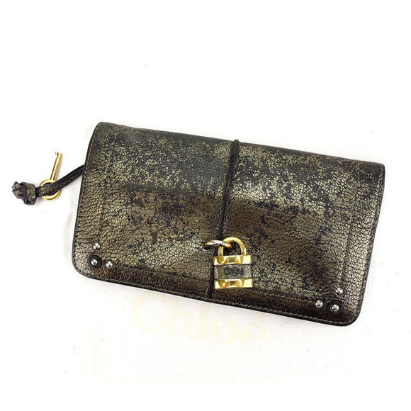 Chloe Wallet zipper Paddington leather Black long - Picture 1 of 6